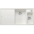 Blanco vstavaný drez AXIA III 6 S SILGRANIT 100x51 cm InFino s excentrom biela