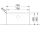 Blanco drez pod prac.dosku CLARON 700-U DX nerez 74x44 cm Durinox
