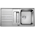 Blanco vstavaný drez do roviny CLASSIC Pro 5S-IF nerez 91,5x51 cm InFino s excentrom hodvá
