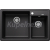 Blanco vstavaný drez LEGRA 8 SILGRANIT 78x50 cm antracit väčšia vanička vĽavo