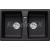 Blanco vstavaný drez LEXA 8 SILGRANIT 78x50 cm čierna