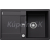 Blanco drez do roviny METRA 45 S-F SILGRANIT 77x49 cm s excentrom čierna
