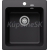 Blanco vstavaný drez NAYA 6 SILGRANIT 61,5x51 cm čierna
