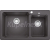 Blanco vstavaný drez NAYA 8 SILGRANIT 81,5x50 cm sivá skala väčšia vanička vĽavo
