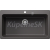 Blanco vstavaný drez NAYA XL 9 SILGRANIT 86x51 cm sivá skala