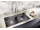 Blanco drez pod prac.dosku SUBLINE 480/320-U SILGRANIT 85,5x46 cm InFino antracit ĽAVÝ