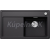 Blanco drez do roviny ZENAR 45 S-F SILGRANIT 85x50 cm InFino s excentrom čierna 526043
