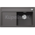 Blanco drez do roviny ZENAR 45S-F SILGRANIT 85x50 cm InFino s excentrom sivá skala 523813