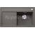 Blanco drez do roviny ZENAR 45 S-F SILGRANIT 85x50 cm InFino s excentrom sivá vulkán