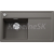 Blanco drez do roviny ZENAR 45 S-F SILGRANIT 85x50 cm InFino s excentrom sivá vulkán
