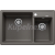 Blanco vstavaný drez LEGRA 8 SILGRANIT 78x50 cm sivá vulkán