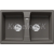 Blanco vstavaný drez LEXA 8 SILGRANIT 78x50 cm sivá vulkán