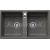 Blanco vstavaný drez ZIA 9 SILGRANIT 86x50 cm sivá vulkán