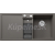 Blanco vstavaný drez COLLECTIS 6 S SILGRANIT 100x51 cm InFino s excentr. sivá vulkán PRAVÝ
