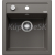 Blanco vstavaný drez DALAGO 6 SILGRANIT 61,5x51 cm s excentrom sivá vulkán