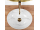 REA Sofia Marble Nature keramické oválne umývadlo na dosku 41x34,5 cm lesklé  U6605