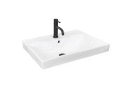 REA Mandy keramické obdĺžnikové zápustné umývadlo 60x46 cm Biele lesklé U3326 REA-U3326