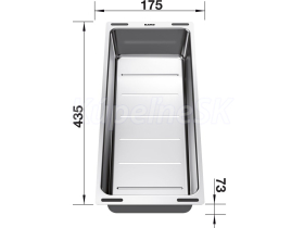 Blanco miska nerezová k SUBLINE 435x175x74 nerez nerez