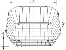 Blanco koš na riad nerez pre FLEX, TOP nerez nerez