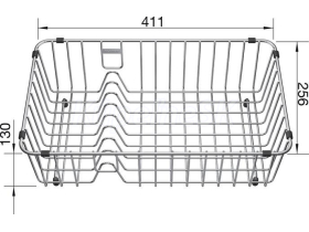Blanco koš na riad pre NAYA 6, PLEON 8 nerez nerez