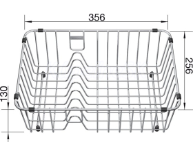 Blanco koš na riad pre NAYA 8, 8S, 9, 9S, PLEON 9 nerez nerez