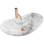 REA Royal Granit keramické oválne umývadlo na dosku 62,5x36 cm lesklé U8596 REA-U8596