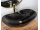 REA Royal Marble Black keramické oválne umývadlo na dosku 63x36 cm matné U7478