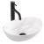 REA Sofia Mini Cloudy keramické oválne umývadlo na dosku 35,5x27 cm lesklé U9236