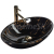 REA Pamela Marble Shiny keramické oválne umývadlo na dosku 53x33 cm U5067