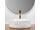 REA Sami Marble Nature keramické okrúhle umývadlo na dosku priemer 35,5 cm lesklé U6382