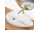 REA Greta 65 Bianco Shiny keramické asymetrické umývadlo na dosku 65,5x40 cm U6501 REA-U65