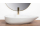 REA Greta 65 Bianco Shiny keramické asymetrické umývadlo na dosku 65,5x40 cm U6501