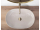 REA Cleo 61 Beige keramické oválne umývadlo na dosku 60,5x41 cm matné U9655
