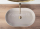 REA Nadia 60 Beige keramické oválne umývadlo na dosku 61x38,5 cm matné U9661