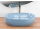 REA Lisa Light Blue Shiny keramické oválne umývadlo na dosku 49x35 cm U6620