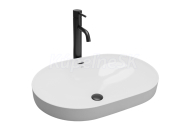 REA Arleta keramické oválne zápustné umývadlo 61,5x40 cm Biele lesklé U8700 REA-U8700