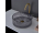 REA Ingrid sklenené okrúhle umývadlo na dosku priemer 36 cm Grey U8524 REA-U8524