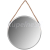 REA Tutumi okrúhle zrkadlo priemer 40 cm Strieborný rám HOM-05630