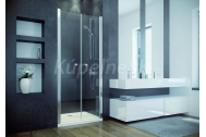 Besco SINCO DUE Sprchové dvere 2-krídlové 80x195cm, Univerz. rám Chróm Al, sk.číre 6mm