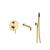 Besco Podomietkový 3-otvorový vaňový set VEO zlatá lesklá