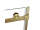 HOPA Belver Gold New sprchové dvere do niky/kútu 150x195cm posuvné dvere,sklo Číre