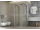 FORTE Essence N1B sprchové pivotové dvere do niky/kúty 100x200cm sklo Stampato C rám Biely