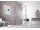 FORTE Deco N1B sprchové krídl. dvere do niky/kútu 75x200 cm sklo Acidato rám Čierny Pravé