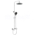 Rubineta Sprchový termostatický nástenný set COSY-10 + STĹP RAINFALL, chróm