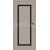 ERKADO SET Rámové dvere FRÉZIA 9 presklené, CPL Laminát KamennoSivá St a zárubeň