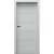PORTA Doors SET Bezfalcové rámové dvere VERTE HOME G.0 plné, 3D fólia Sivá a zárubeň
