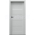 PORTA Doors SET Bezfalcové rámové dvere VERTE HOME G.1 so sklom, 3D fólia Sivá a zárubeň