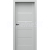 PORTA Doors SET Bezfalcové rámové dvere VERTE HOME G.2 so sklom, 3D fólia Sivá a zárubeň