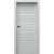 PORTA Doors SET Bezfalcové rámové dvere VERTE HOME G.3 so sklom, 3D fólia Sivá a zárubeň
