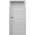 PORTA Doors SET Bezfalcové rámové dvere VERTE HOME G.4 so sklom, 3D fólia Sivá a zárubeň